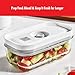 ZWILLING Fresh & Save 4-pc Small Glass Vacuum Sealer Food Storage Containers with Airtight Lids