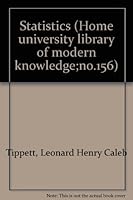 Statistics (Home university library of modern knowledge;no.156) B0000CJBKE Book Cover