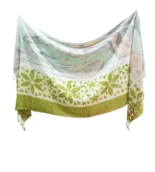 Floral Printed Rayon Stole for Women Stylish Scarf Girls Summer Cotton Look Wrap Around Dupatta Fashion Accessory-picture-54