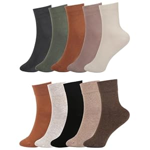 FGZ Women Thin Cotton Socks Soft Cozy Socks Cute Ankle Crew Socks 5 Pairs