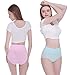 TUUHAW Braguita de Talle Alto Algodón para Mujer Pack de 5 Culotte...