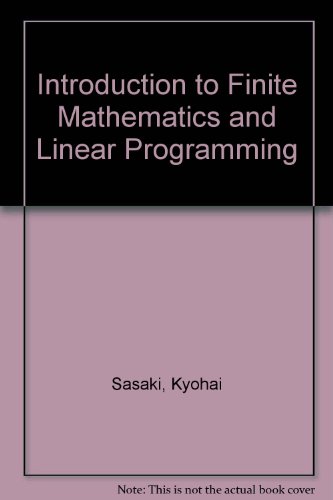 Introduction to Finite Mathematics and Linear P... 0534094708 Book Cover