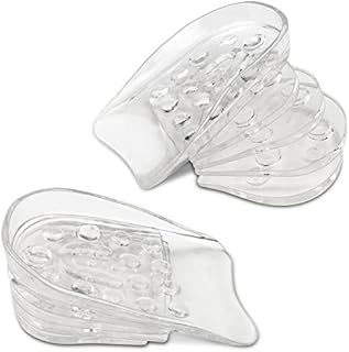 Height Increase Insoles with 5 Layers, Adjustable Shoe Lifts for Man and Women, Heel Lifts with Detachable Pads, Increasing Height in 0.6/1.2/1.8/2.4/3.0cm (1 Pair)