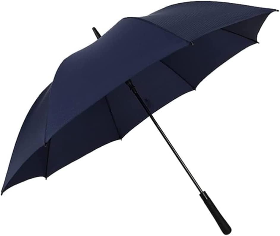 Windproof Travel Umbrella Umbrella Automatic Open Sun Rain Stick Umbrella Manual Close Canopy Vented Umbrella for Travel Camping Stand up to Snow Storm，Blue