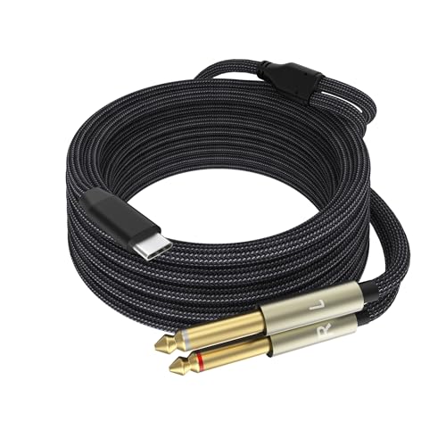 Câble USB C vers double Jack 6,35 mm pour brancher votre PC portable sans souffle