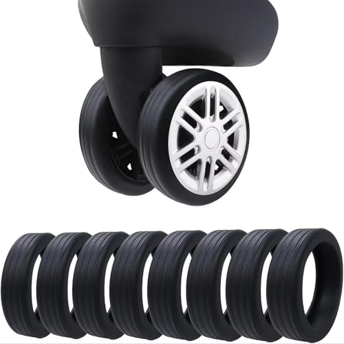 Capa Protetora para Rodinhas de Mala Bagagem Anti Ruído, 8 unidades, Capas de silicone para rodas de malas