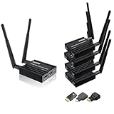 RIJER Transmisor HDMI inalámbrico y receptor de decodificación 4K, 2.4/5.8G para PC/portátil/TV a