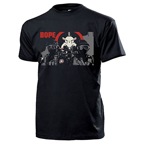 T-shirt BOPE Brésil imprimé haute densité 14537 coupe athlétique PMERJ noir
