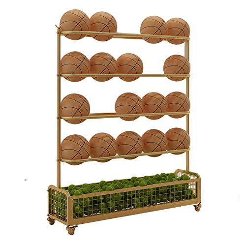 Support de rangement pour basket-ball école et bac à balles de tennis