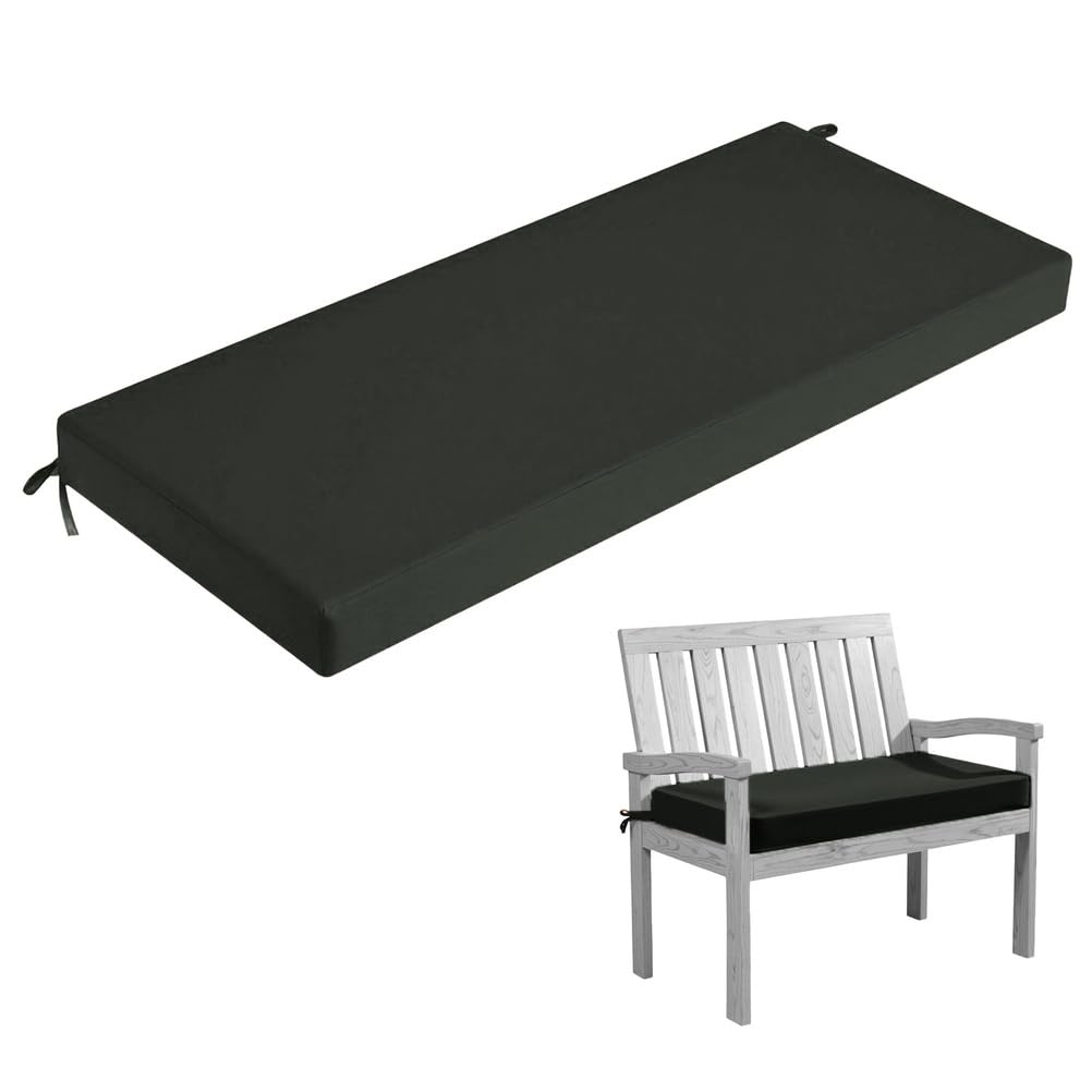 Banc d'extérieur amovible 160x60x5cm foncé avec fond antidérapant