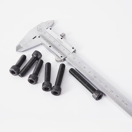 120 Stück M4 x 14 mm Schrauben, Zylinderschrauben mit Innensechskant, M4 Schrauben Schwarz Kohlenstoffstahl Zylinderkopfschrauben, Inbusschrauben Vollgewinde mit Schlüssel