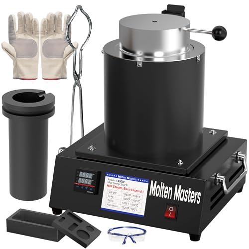 MMasters 3KG Electric Melting Furnace Kit 1400W PID Controller 2102 MAX