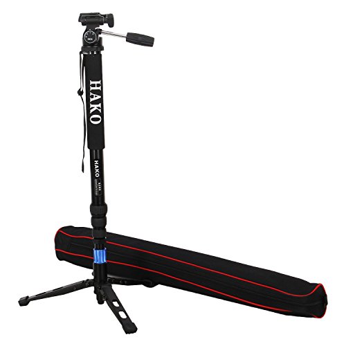 Image of Hako DV5200 Monopod with 3 Way Pan Head for Camera