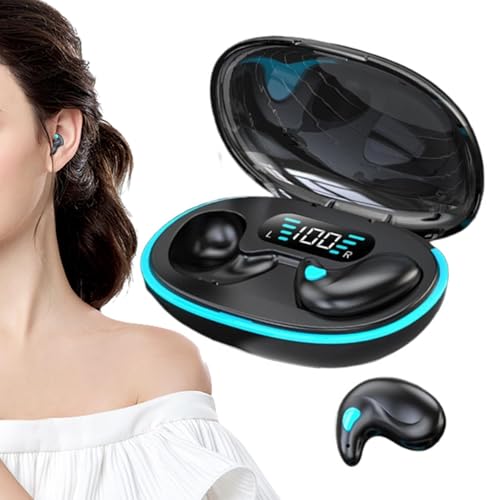 Auriculares inalámbricos con cancelación de ruido, auriculares intrauditivos para dormir,Auriculares inalámbricos de conducción ósea - Auriculares de botón para dormir de lado con cancelación de ruido