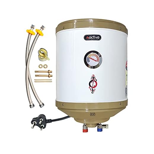 Activa 25 L Storage 2 KVA 5 Star Geyser with Temperature Meter, ABS Top Bottom, HD ISI Element (Ivory)