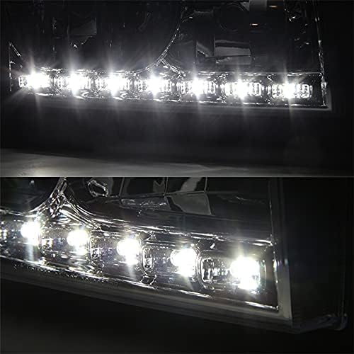 Miniatura 6 de AKKON - Faros delanteros LED DRL para Dodge Charger Smoke 06-10 con luces intermitentes de esquina izquierda + derecha
