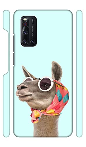 DASPDASP Vivo V19 Premium Designer Printed Hard Polycarbonate Mobile Back Case and Cover for Vivo V19 - Funky Camel with Scarf