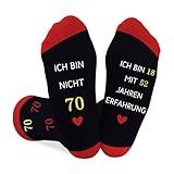 Coopyin Geschenke für Männer 70 Jahre, Geschenke für Frauen zum 70, Geschenkideen 70. Weihnachtsgeschenke Geburtstagsgeschenk Accessoires Lustige Socken für Freunde Familie