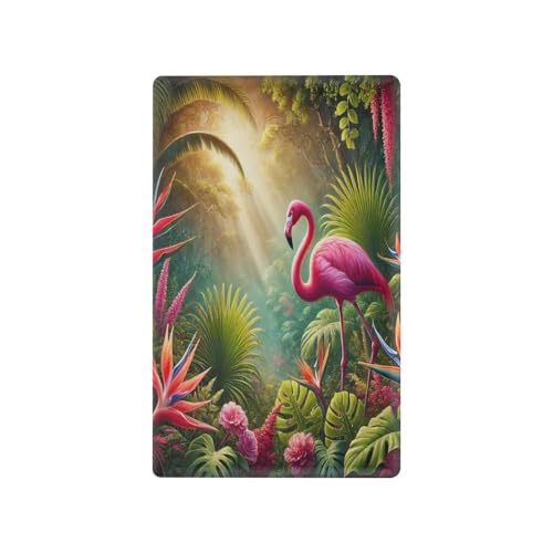 Flamingo Trees Leaves Light Switch Cover Decorative Receptacle Outlet Wall Plate Guard Plastic Wall Outlet Cover for Home Decor Room Office Bathroom (Unused Outlet Cover)