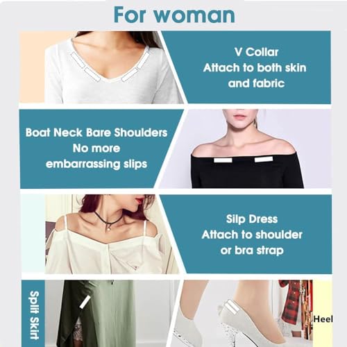 COOFANDY 216 Strips - Double Sided Tape for Fashion, Clothing and Body | All Day Strength Invisible Dress Tape for women | Gentle to stick on Skin and clothes | Transparent... - Image 4