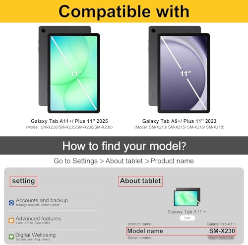 ProCase Touchpad Keyboard Case for 2025 11