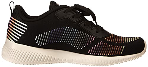 Skechers Tênis feminino Bobs Squad-Vintage solado, Preto, 7.5