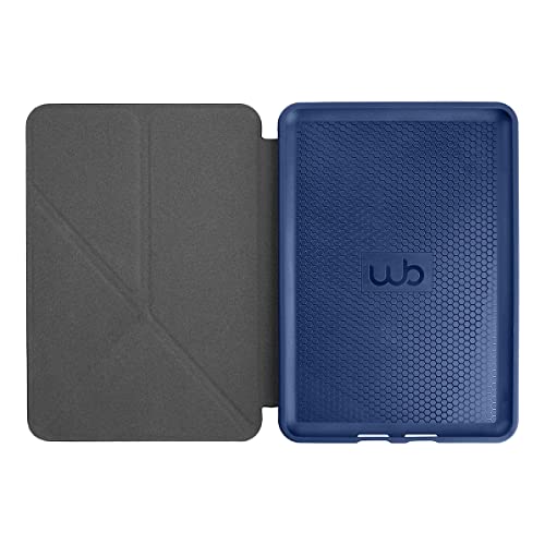 WB Capa Kindle 11ª Geração Silicone Flexível e Sensor Magnético Origami Tecido Azul (Não compatível