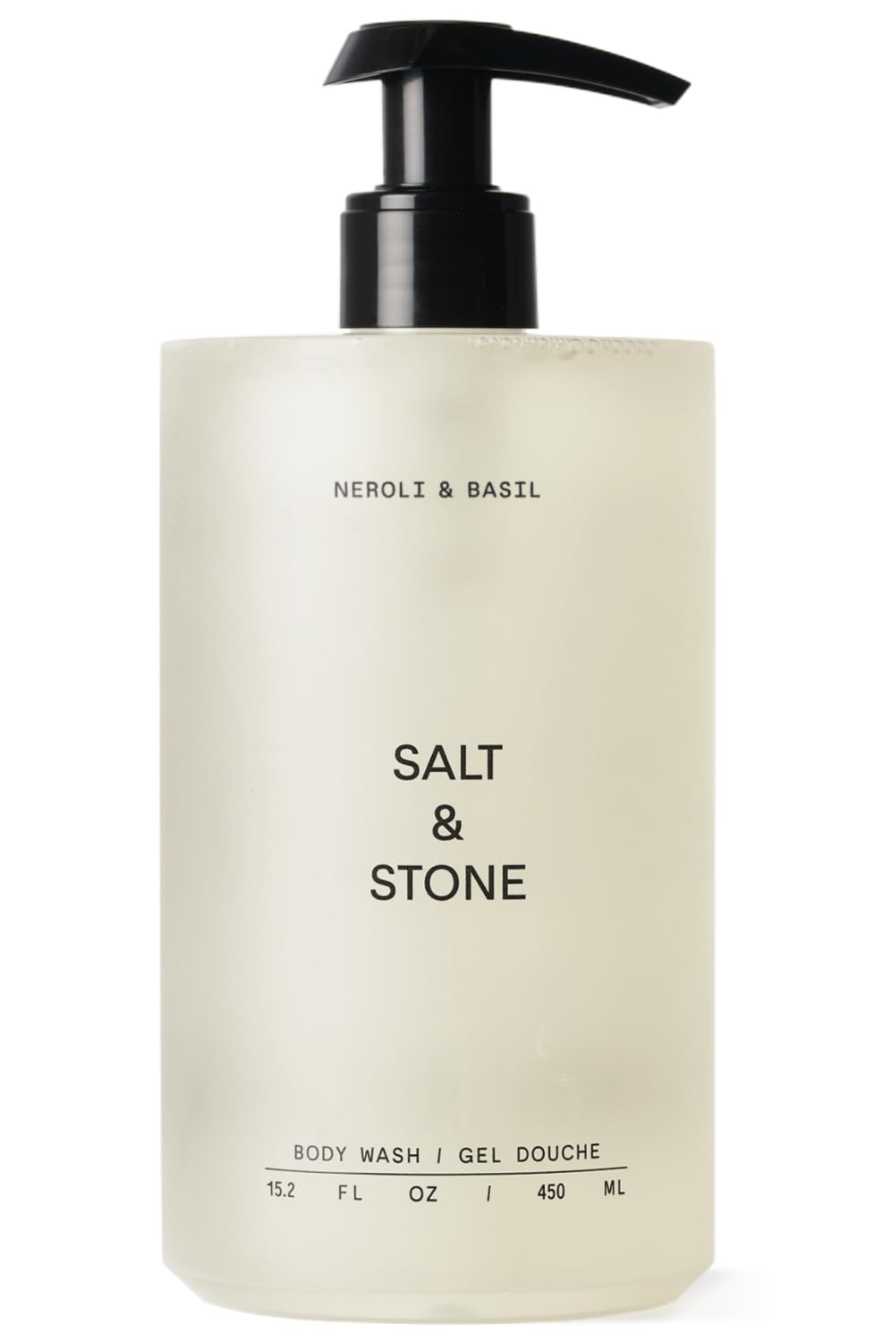 Salt & Stone Body Wash for Women & Men, Neroli & Basil 15.2 fl oz