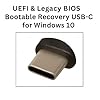 Bootable UEFI & Legacy Windows 10 Recovery USB Drive – USB-C 3.0 Flash Drive for Repair, Reinstall, and Fresh Install