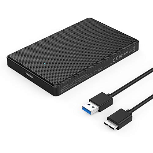 ORICO Case USB 3.0 per Hard Disk 2,5' da SATA SSD/HDD Esterno Custodia in Metallo con Cavo per Disco Rigido 2.5 Pollici, Compatibile con i sistemi Windows e Mac