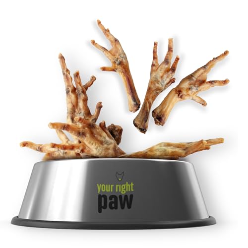 Hühnerfüße für Hunde 200g– 100 % natürliche Kauartikel – getreidefrei, proteinreich, aus Europa – Your Right PAW