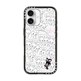 CASETiFY コンパクト iPhone 17 ケース [MagSafe対応/薄型 軽量/耐衝撃] - Bunnies PLAY - クリア ブラック