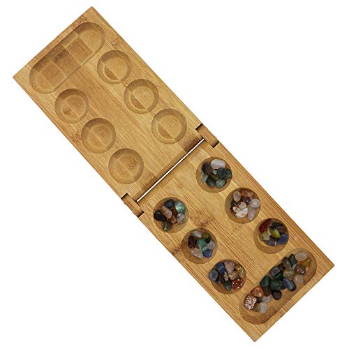 L&H マンカラ ボードゲーム クラシックゲーム 折り畳み式 子供 大人