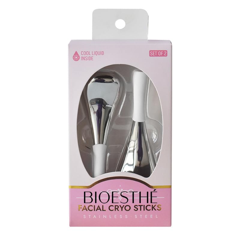 Ice Globes for Face & Eyes, Unbreakable Stainless Steel Cryo Sticks for Beauty Routines, Facials Cold Roller Cooling Globes for Puffiness, Wrinkles, Dark Circles, Headaches(White) - Image 3