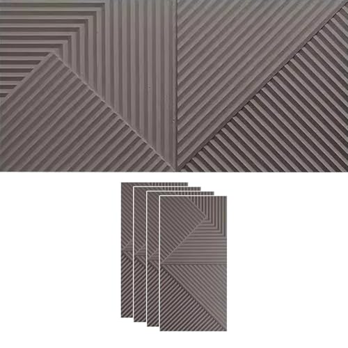 Panneaux muraux 3D imperméables en ciment gris pour habillage mural extérieur