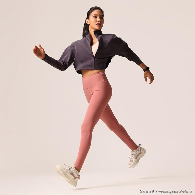 Image of BlissClub The Ultimate Leggings Lite, Ankle Length Tights for Women for Gym, Yoga and Workout with High Waist, Tall (for Women Above 5'5)