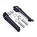 Footpegs New Black Front Footrests Foot Pegs For Yamaha YZF R6 1999-2017 R6S 2003-2008