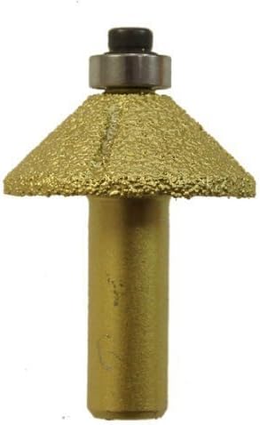 KATSU Electroplated Diamond Stone Marble Grinding Edge Router Bit 1/2" Shank Woodworking Trimming Carving Milling Cutter Tool for Marble/Granite/Quartz, 15 Models (106)