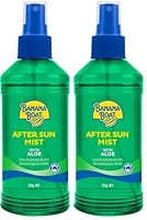 BANANA BOAT Aftersun Aloe Spray 250g, Cools and Hydrates Skin Exposed to the Sun, Oil-free, for Face and Body (Pack of 2)