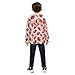 KEIGE Strawberry Fruit Boys Fleece Coat,Children's Zip-Up Hoodie Jacket,Baby Warm Fashion Outerwear 4T,A111068