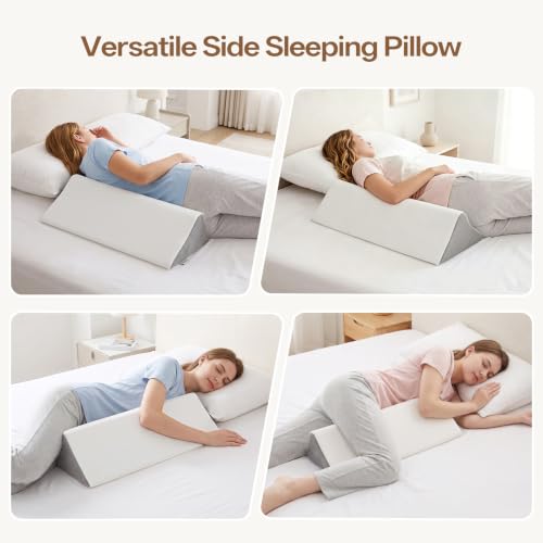 Image of Vekkia Wedge Pillow for Side Sleeping, Body Positioning Back Support