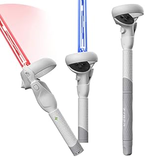ZYBER Akcesoria do kija golfowego do Oculus Quest 2, akcesoria 3 w 1, uchwyty kontrolera do Gorilla Tag Beat Saber Supernatural, adapter do klubu golfowego VR do Meta Quest 2