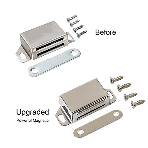 [Upgraded] 8-Pack Stainless Steel Magnetic Cabinet Door Catch with Matching Screws Included - Thumbnail 4