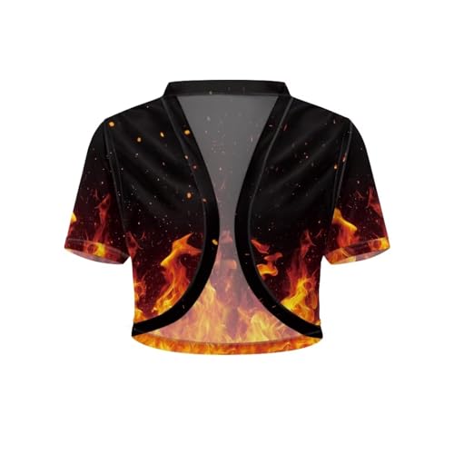 Image of Women's Shrug Short Sleeve Bolero Open Front Knit Party Tulle Cardigan Cropped Cardigan Shoulder Cover Up