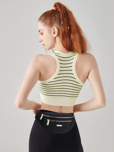 fanny pack waist pack for women fashion waist bag with adjustable strap for travel sports running black