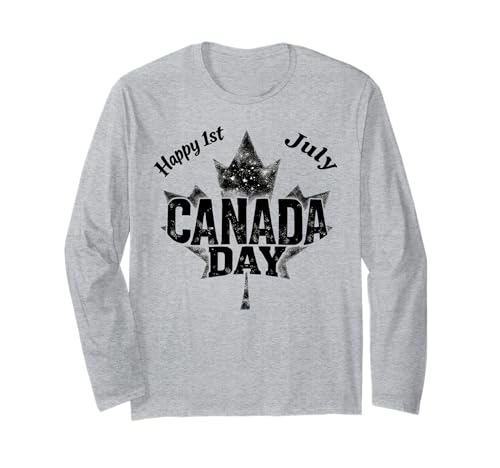 Happy 1st July Vintage Maple Leaf Canada Day ����T�V���c