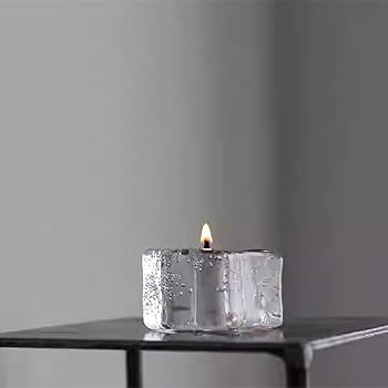 LUNA アロマキャンドル 透明 ガラス製 透明のキャンドル | Fluctuation Candle