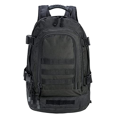 Greencity Laptop Backpacks Tactical 3 Day Expandable Bug Out Bag Classic Case Travel Hiking，Black2