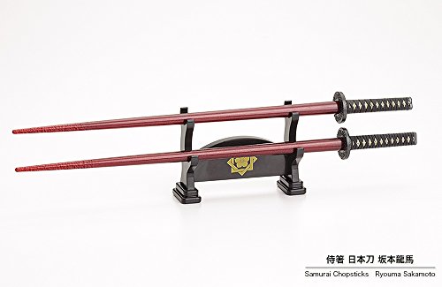 Chopsticks Samouraï Kotobukiya rouge de 23 cm baguettes de table réutilisables - 6