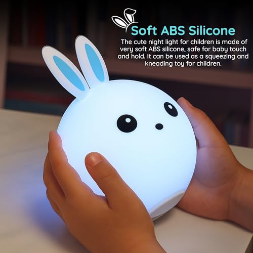 Add Cute Rabbit Night Lamp for Kids - Image 6